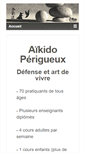 Mobile Screenshot of aikidoperigueux.net